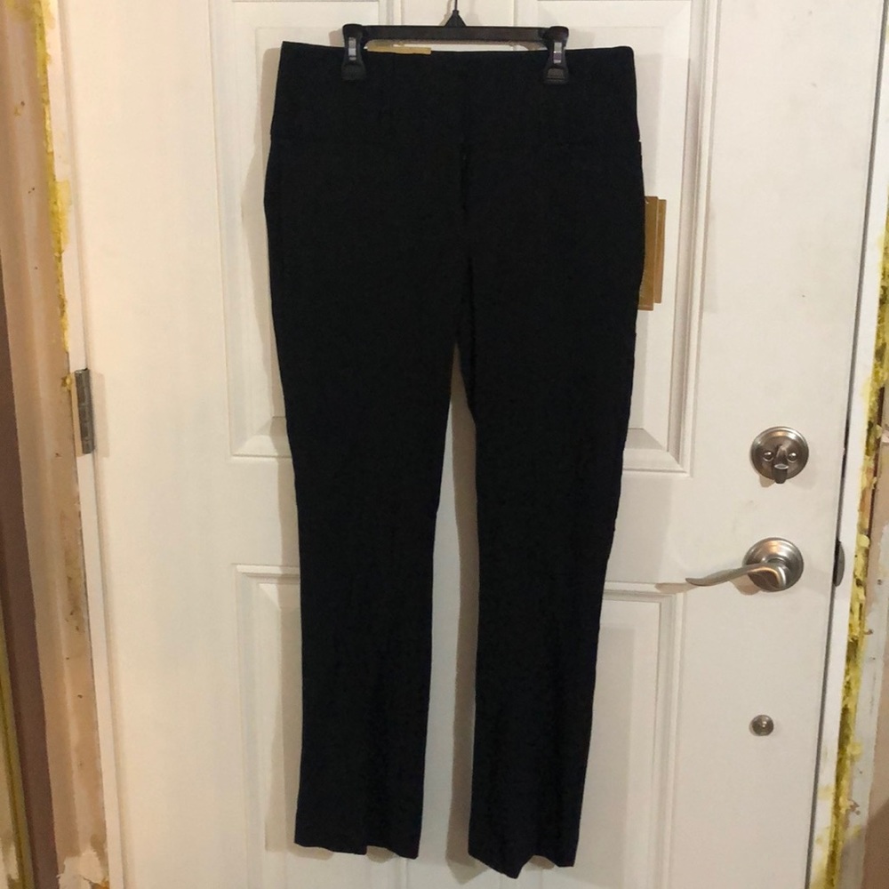 Boot cut black dress pant